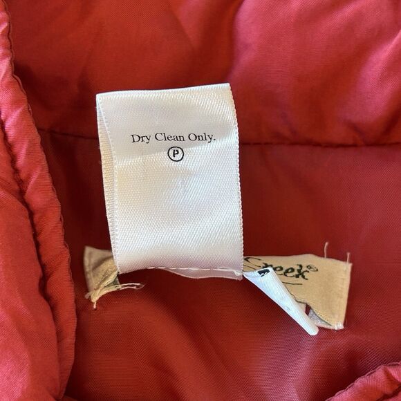 Coldwater Creek 100% Silk‎ Vest Womens Large Full Zip Embroidered Winter Holiday - Picture 5 of 11